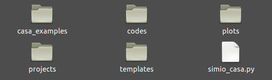 SIMIO tutorial folder structure